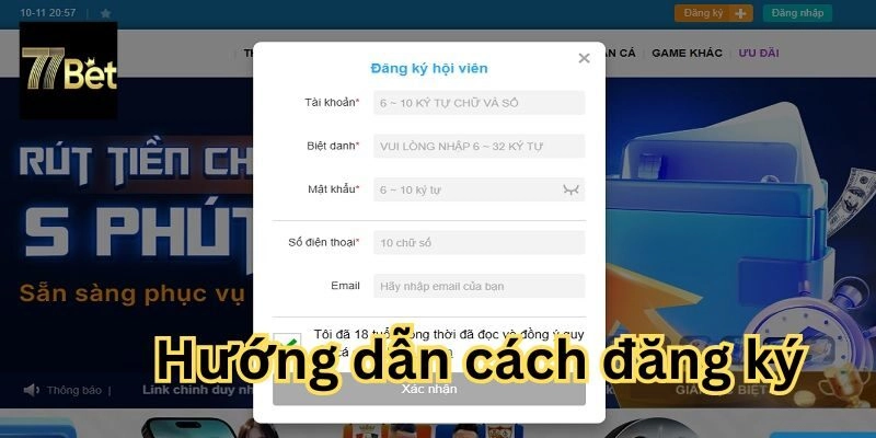 Cách đăng ký